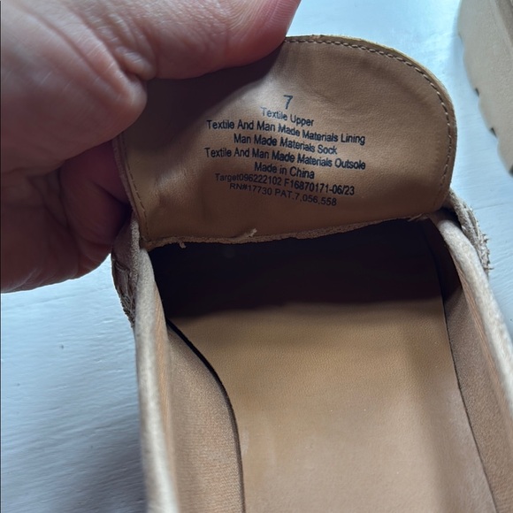 A New Day Tan Penny Loafers with Moccasin Toe - Picture 3 of 9